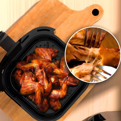 Extralink HOME AIR FRYER 5.2L EU SJ-520 frytkownica Pojedyńczy 5,2 l Frytkownica na gorące powietrze Czarny