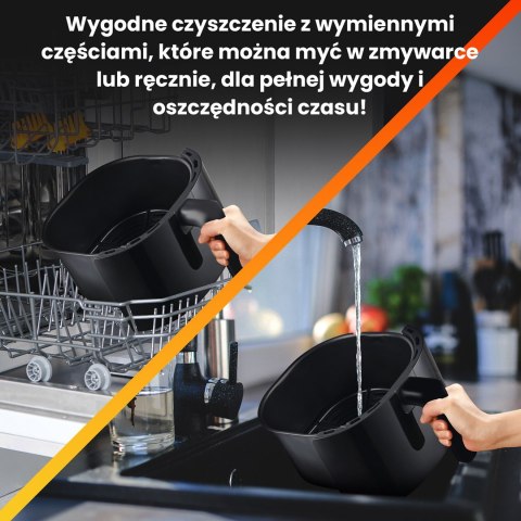 Extralink HOME AIR FRYER 5.2L EU SJ-520 frytkownica Pojedyńczy 5,2 l Frytkownica na gorące powietrze Czarny