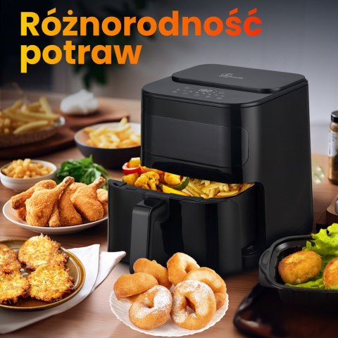 Extralink HOME AIR FRYER 5.2L EU SJ-520 frytkownica Pojedyńczy 5,2 l Frytkownica na gorące powietrze Czarny