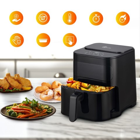 Extralink HOME AIR FRYER 5.2L EU SJ-520 frytkownica Pojedyńczy 5,2 l Frytkownica na gorące powietrze Czarny