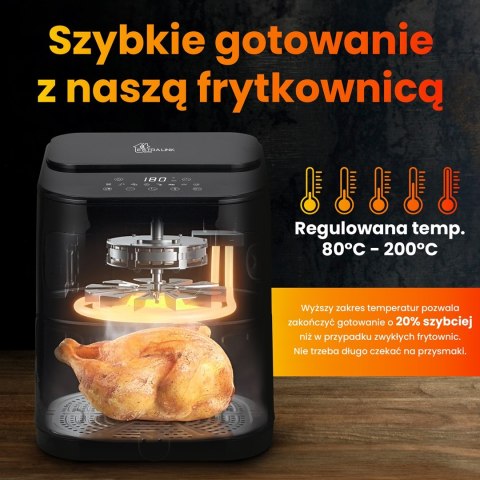Extralink HOME AIR FRYER 5.2L EU SJ-520 frytkownica Pojedyńczy 5,2 l Frytkownica na gorące powietrze Czarny