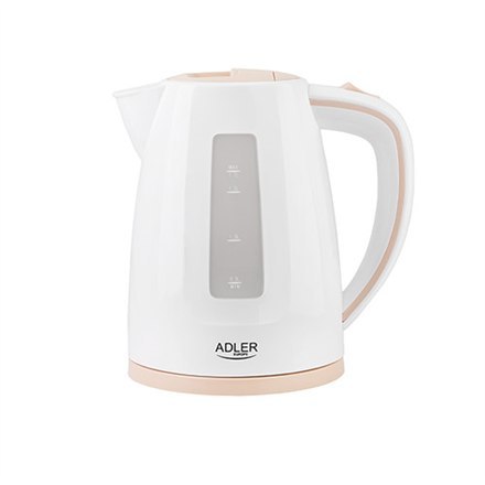 Adler Adler | Czajnik | AD 1264 | Standard | 2200 W | 1,7 L | Plastik | Podstawa obrotowa 360° | Biały