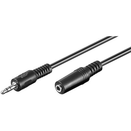 Goobay Goobay | Przedłużacz audio | Mini-phone stereo 3,5 mm | Żeński | Męski | Mini-phone stereo 3,5 mm | Czarny