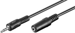 Goobay Goobay | Przedłużacz audio | Mini-phone stereo 3,5 mm | Żeński | Męski | Mini-phone stereo 3,5 mm | Czarny