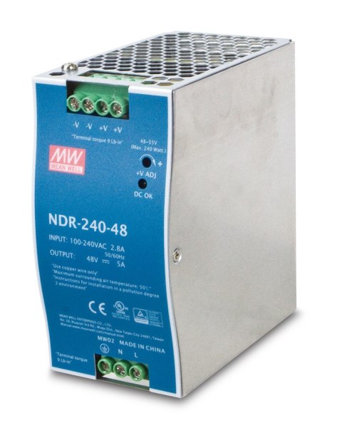 PLANET PWR-240-48 moduł zasilaczy 240 W Niebieski, Szary