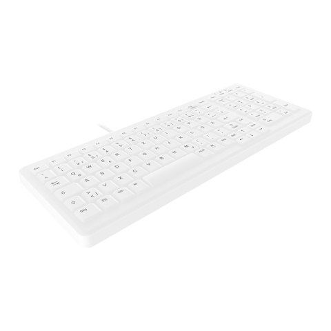 Contour Design Active Key AK-C7000 klawiatura Medyczna USB QWERTZ Niemiecki Biały