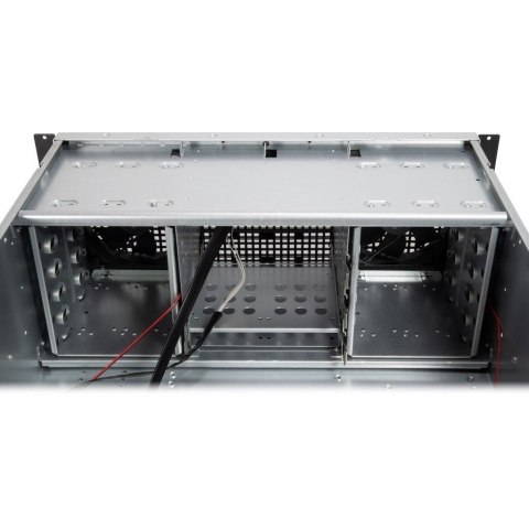 Inter-Tech 4U 40248 - Szafa serwerowa - Szary - ATX - micro ATX - Mini-ATX - Mini-ITX - SSI CEB - Stal - Alarm - Dysk twardy - S