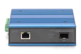 Przemysłowy mediakonwerter 1000Base-TX - 1000Base-FX SFP (bez modułu) DIN rozszerzony zakres temp.