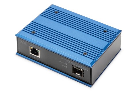 Przemysłowy mediakonwerter 1000Base-TX - 1000Base-FX SFP (bez modułu) DIN rozszerzony zakres temp.