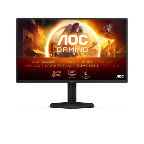 AOC G4 25G4SXU monitor komputerowy 62,2 cm (24.5") 1920 x 1080 px Full HD LED Czarny, Szary