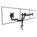 MACLEAN UCHWYT NA 3 MONITORY, SPRĘŻYNA GAZOWA, 17"-27", 2-8KG, CZARNY MC-137