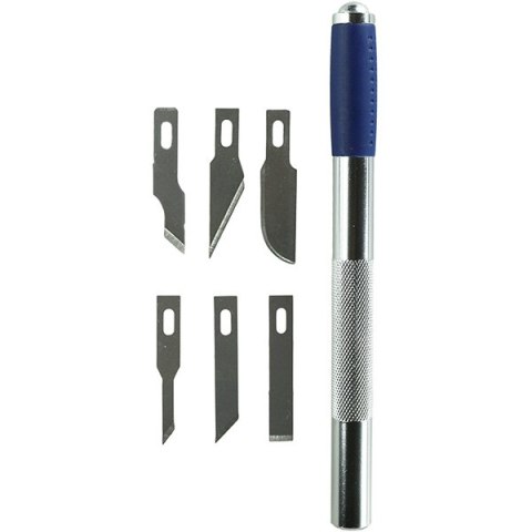 ND39_470091 NOZ MODELARSKI 6OSTRZY ETUI TITANUM