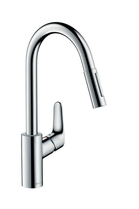 Bateria kuchenna Hansgrohe Focus M41 z wyciąganą wylewką