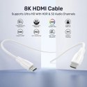 UNITEK KABEL HDMI 2.1 8K HDR BIAŁY 3M