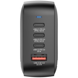 Verbatim Mini GaN Ładowarka 100W 3xUSB-C PD, 1xUSB-A QC 3.0