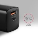 AXAGON AXAGON Sil wallcharger 2x port (USB-A + USB-C), 30W | ACU-PQ30