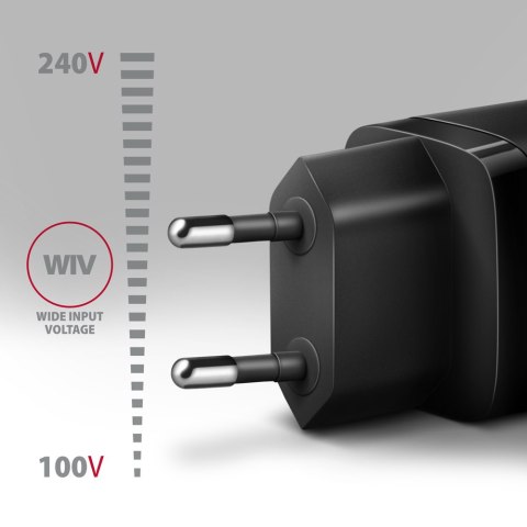 AXAGON AXAGON Sil wallcharger 2x port (USB-A + USB-C), 30W | ACU-PQ30