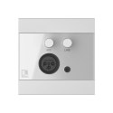 Ścienny moduł AUDAC WP205/W, XLR mic + 3,5 mm jack, biały