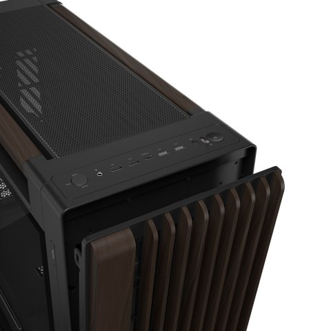 ASUS ProArt PA602 Wood Edition Modern Black - Tempered Glass Panel Midi Tower Czarny, Drewno