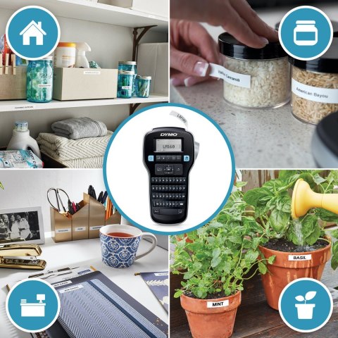 DYMO LabelManager 160 6/9/12 mm D1-BĂ¤nder Azerty