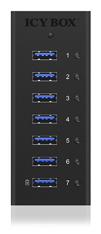 ICY BOX IB-AC618 USB 3.2 Gen 1 (3.1 Gen 1) Type-B 5000 Mbit/s Czarny