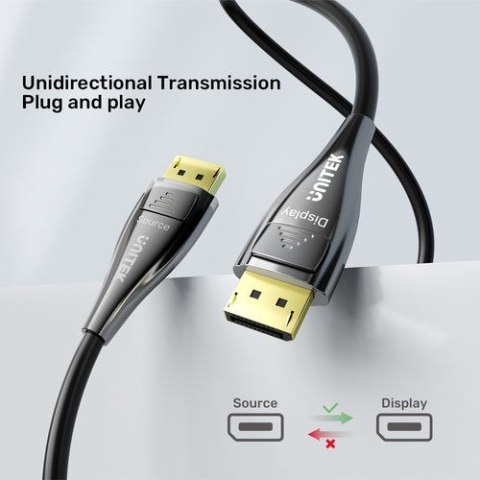 UNITEK C1631ABK01-30M kabel DisplayPort Czarny