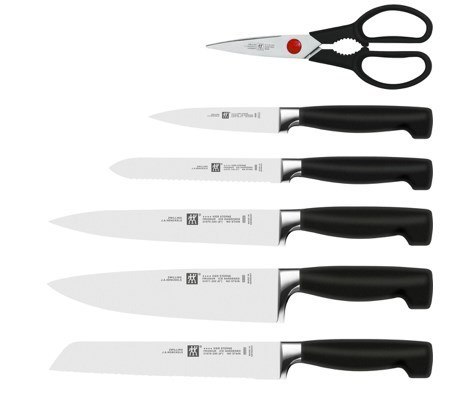 Zestaw noży samoostrzących ZWILLING Four Star 35145-007-0 7 elementów czarny