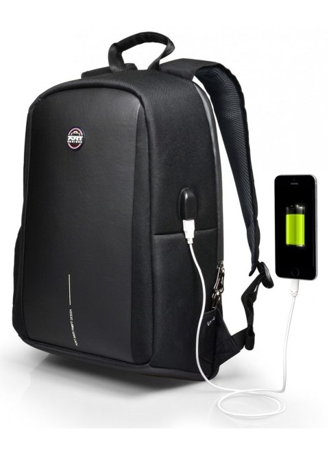 Port Designs CHICAGO EVO BP 13/15.6'' 39,6 cm (15.6") Plecak Czarny