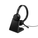 Słuchawki Jabra Evolve 65 TE USB Typu-A Bluetooth Podstawka do ładowania Czarny