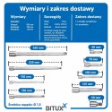 Komplet przedłużek do kluczy nasadowych 1/4 3/8 1/2 cala - 9 sztuk w praktycznym etui