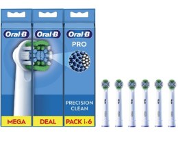Oral-B Oral-B | Zestaw szczoteczek Precision Clean | EB20RX-6 | Główki | Dla dorosłych | Liczba główek szczoteczki w zestawie 6 | Biały