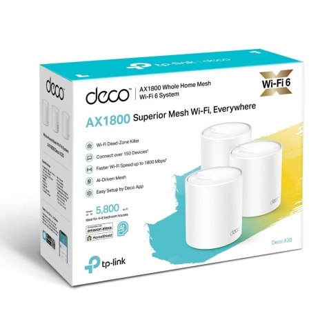 Access Point bezprzewodowy WiFi Deco X20 (3-pack)