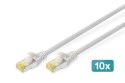 Digitus Kabel krosowy CAT 6A S/FTP, 10 sztuk