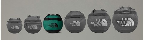 Torba podróżna The North Face Base Camp Duffel M 71L - evergreen/tnf black