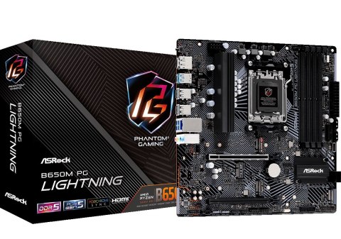 Asrock B650M PG Lightning AMD B650 Gniazdo AM5 micro ATX