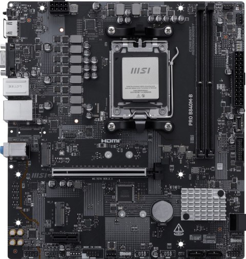 MSI PRO B840M-B płyta główna AMD B840 Gniazdo AM5 micro ATX