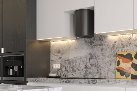 Okap kominowy MAAN Elba Mini WPB 431 50 cm | LED | filtry aluminiowe | czarny
