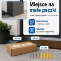 Skrzynka Na Paczki BITUXX M Zamykana Antracyt Box Na Przesyłki 54 cm