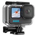 Etui wodoodporne do kamery sportowej GoPro Hero 9 / 10 / 11 / 12 - przezroczyste