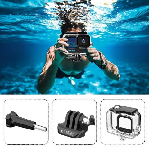 Etui wodoodporne do kamery sportowej GoPro Hero 9 / 10 / 11 / 12 - przezroczyste