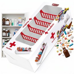BRANQ Organizer Na Leki MED BOX Biały Plastikowy Z 5 Przegródkami 5640