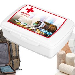 BRANQ Organizer Na Leki i Opatrunki MED BOX Biały Plastikowy 1,35L 5950