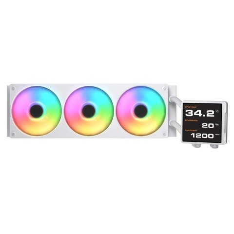 COUGAR CGR-PSDVPRGB-W-360 Procesor Chłodnica cieczy all-in-one 12 cm Biały