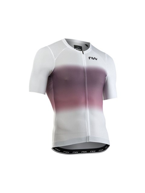 Koszulka rowerowa NORTHWAVE Blade Air Jersey S/s biało różowa - M