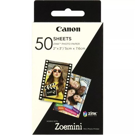 Canon Canon | 50 arkuszy | ZP-2030 | Biały | 5 x 7,6 cm | Papier fotograficzny