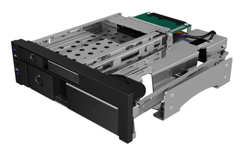 ICY BOX IB-173SSK 13,3 cm (5.25") Taca napędu pamięci masowej Czarny