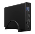 ICY BOX IB-382H-C31 Obudowa HDD/SSD Czarny 2.5/3.5"