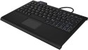 KeySonic KSK-3210ELU (DE) klawiatura Dom USB QWERTZ Niemiecki Czarny