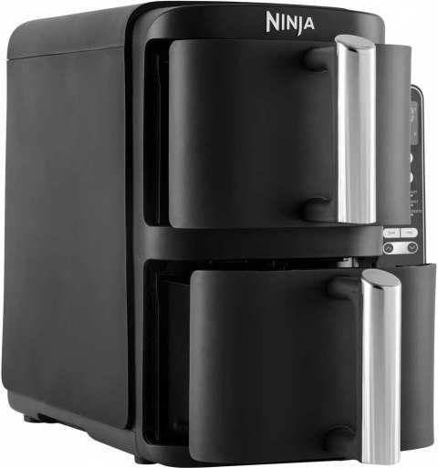 NINJA NINJA Double Stack Vertical Air Fryer with 2 Stacking Drawers | SL300EU | Power 2470 W | Capacity 7.6 L | Black