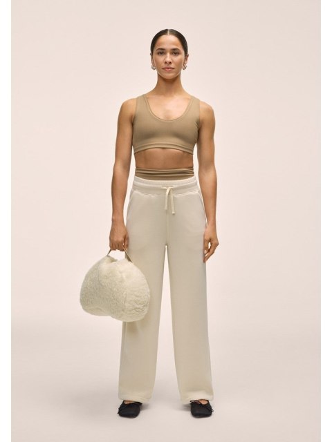 Spodnie damskie CASALL Peachy Straight Leg Jogger kolor biały - M